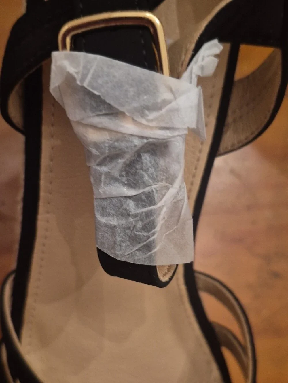 Black Espadrille Wedge Sandals - Women's Strappy Slingback